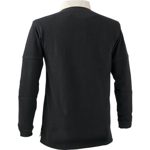 CHUSAN 長袖ラガーシャツクロM