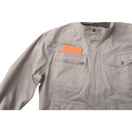 CHUSAN 綿100%長袖ブルゾン ブルーグレー