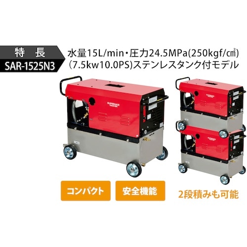 スーパー工業 200V高圧洗浄機 SAR−1525