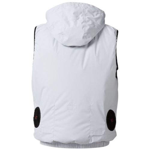 HOOH 快適ウェア フードベスト L シルバーグ