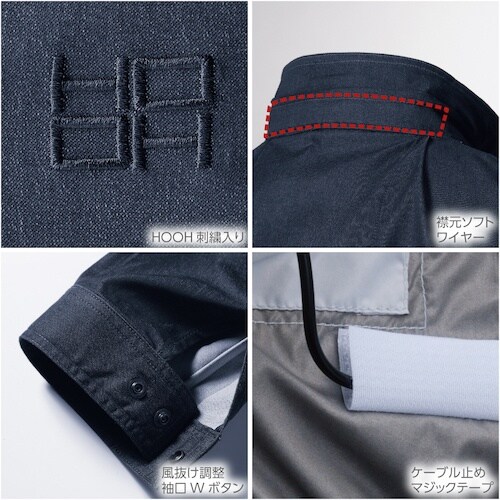 HOOH 快適ウェア 長袖ブルゾン(ストレッチ)