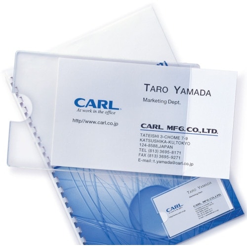 カール 粘着ポケット Qfit 名刺ポケット縦開き