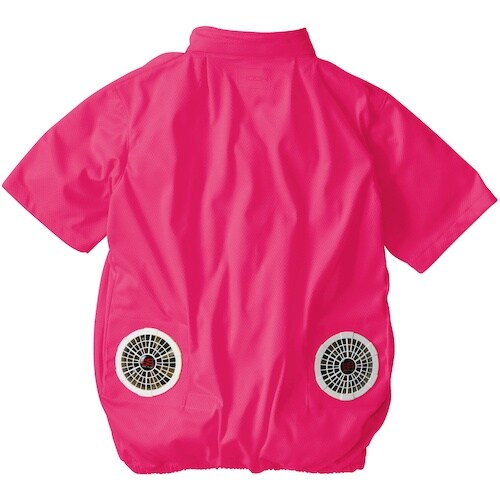 HOOH 快適ウェア 半袖ニットブルゾン L ネイ