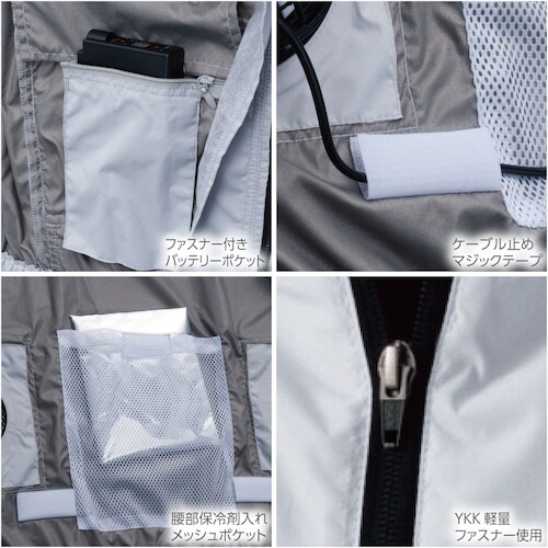 HOOH 快適ウェア 半袖フードジャケット LL