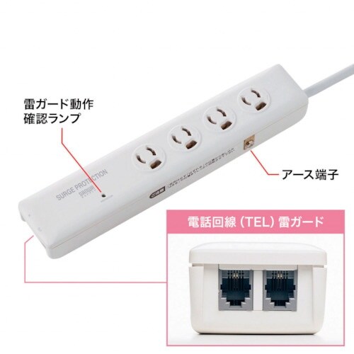 SANWA 高性能雷ガードタップ