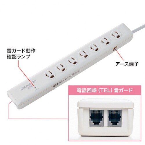 SANWA 高性能雷ガードタップ