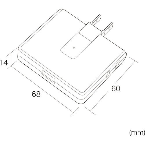 SANWA USB充電ポート付きモバイルタップ