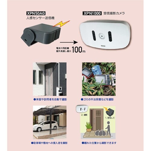 REVEX SDX増設用 人感センサー送信機 グレ