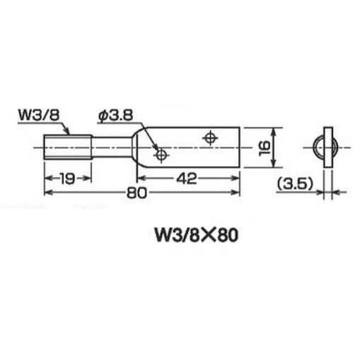 DAIDOHANT ユニクロ 羽子板吊足 [ナット