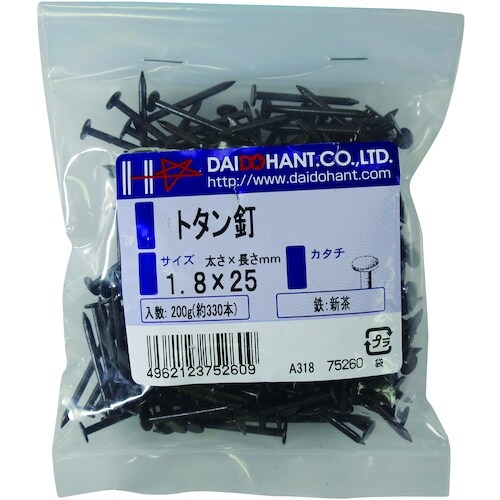 DAIDOHANT VP カラートタン釘 (約20