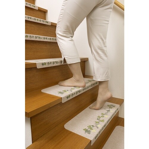 サンコー おくだけ吸着蓄光階段マット アイビー ラ