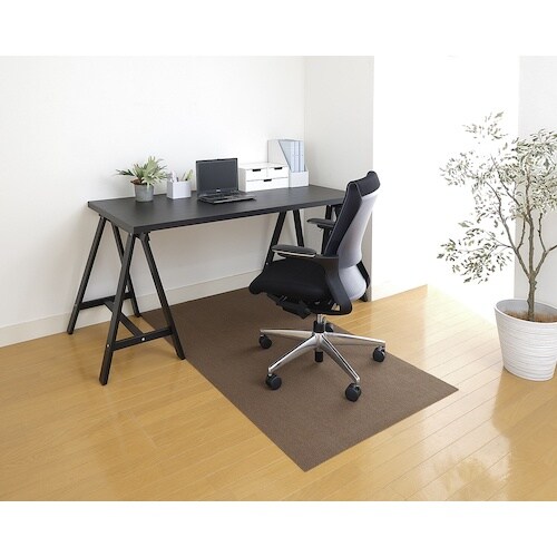 サンコー おくだけデスク足元マット ロング160×