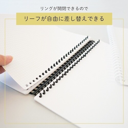 カール ルーズリング 10mm 50本入 ブラック
