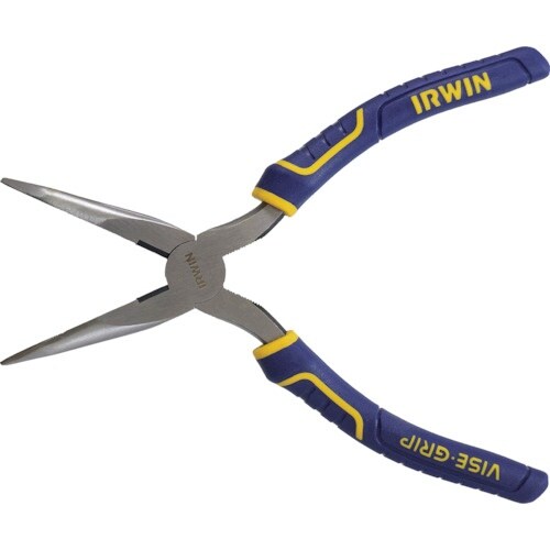 IRWIN 先曲ロングノーズプライヤー 200mm