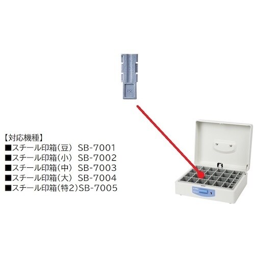 カール スチール印箱用仕切り板 山数2