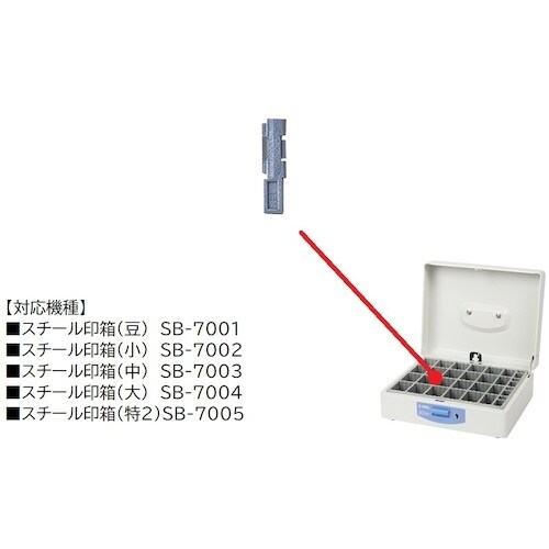 カール スチール印箱用仕切り板 山数1