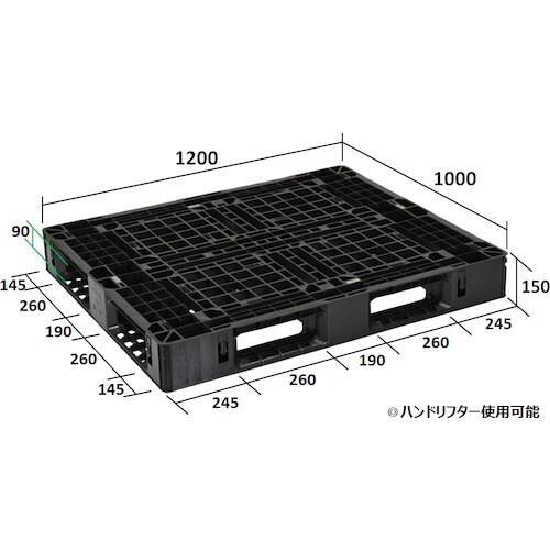 NPC 輸出梱包用プラスチックパレットE×A−12
