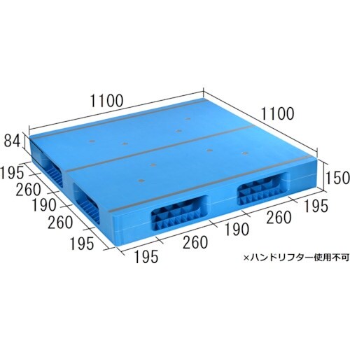 NPC プラスチックパレットAZFR−1111FE