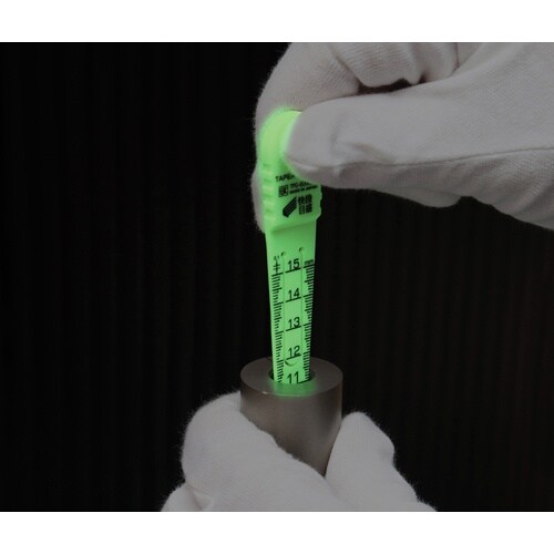 SK プラスチックテーパーゲージ蓄光 快段目盛 測