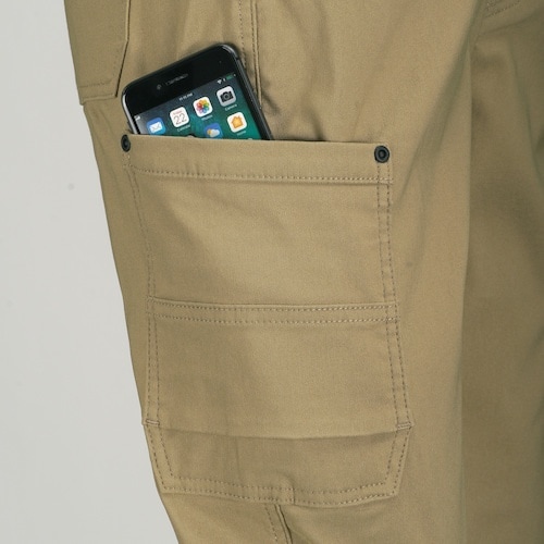 カジメイク 激ラクストレッチ防寒パンツ ブラック