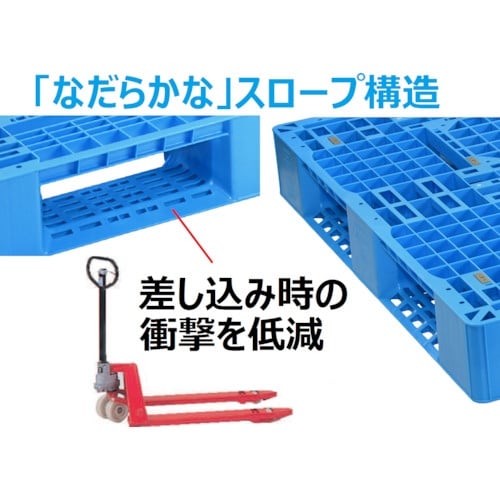 NPC プラスチックパレットLA−1411 片面四