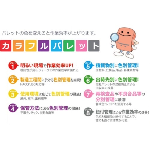 NPC プラスチックパレットSLA−1111 片面