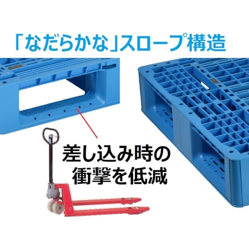 NPC プラスチックパレットLA−1108 片面四
