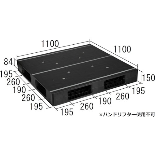 NPC プラスチックパレットAZFR−1111FE