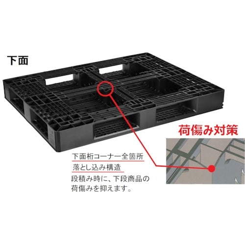 NPC プラスチックパレットSLB−1411 片面