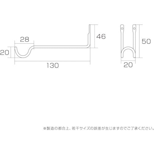 WAKI ハンギングフック 黒