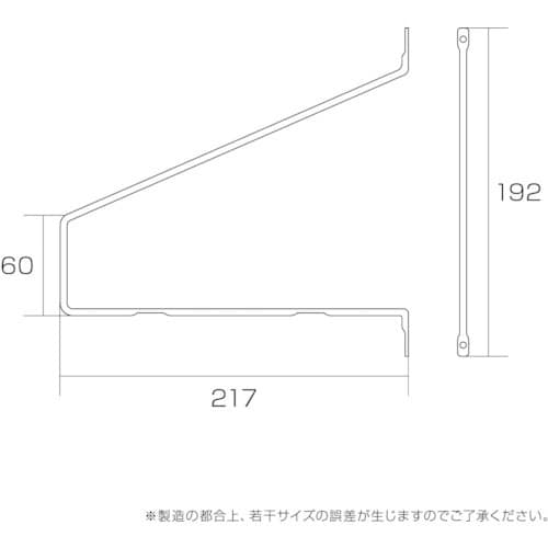 WAKI シェルフ 真鍮色 2枚用