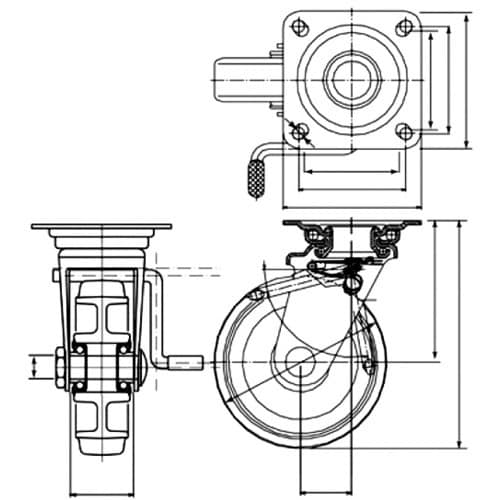 イノアック 牽引台車及び汚れ対策用キャスター アル