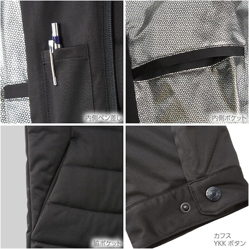 HOOH フルハーネス対応防寒ブルゾン 5L ブラ