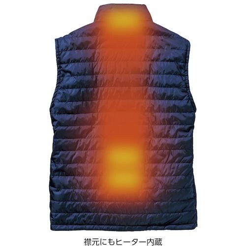 HOOH ヒートベスト(立衿) 3L ネイビー
