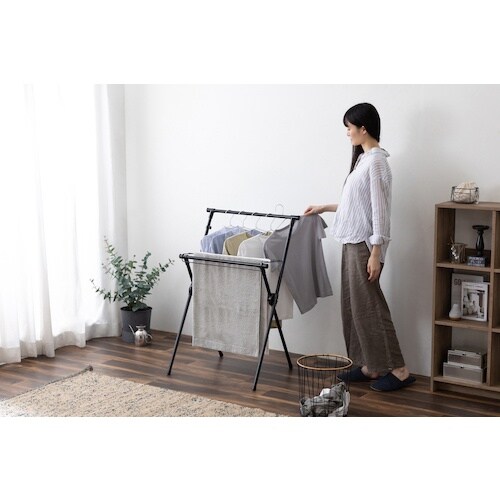 IRIS 296115 簡単組立スタイル物干し ブ