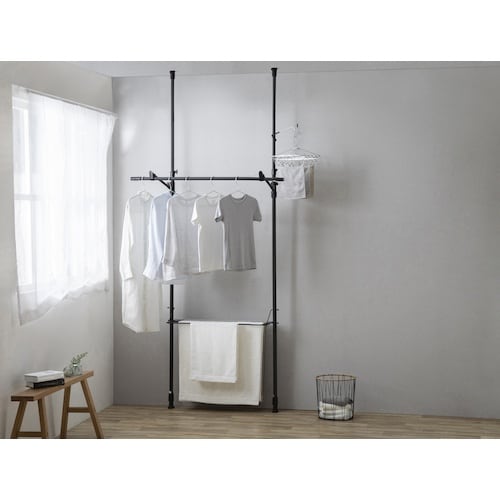 IRIS 296327 つっぱり物干し 2本タイプ