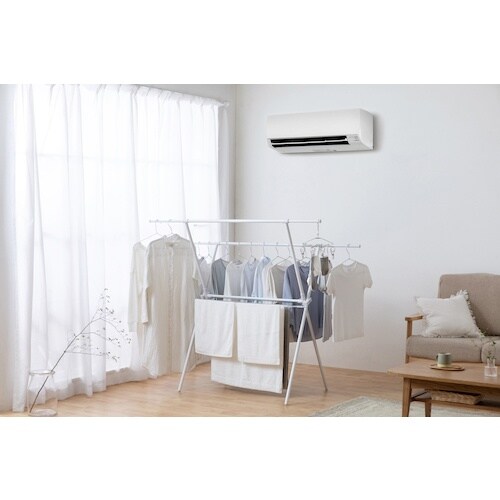 IRIS 100970 簡単スタイル物干し ホワイ