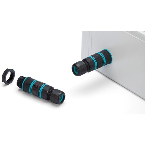 タカチ パネルマウント防水中継コネクタ