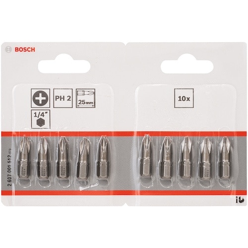 ボッシュ ドライバービットPH2 10p