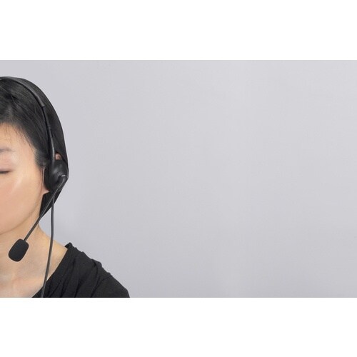 BUFFALO ヘッドセット 片耳ヘッドバンド式