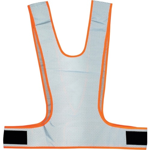 岡潮 超軽量!総反射メッシュ安全ベスト 蛍光オレン