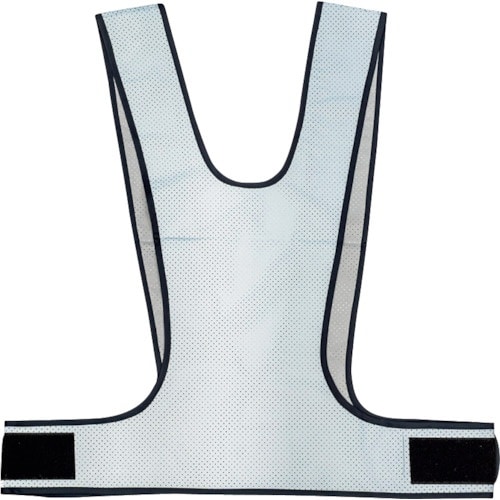岡潮 超軽量!総反射メッシュ安全ベスト 紺×銀メッ