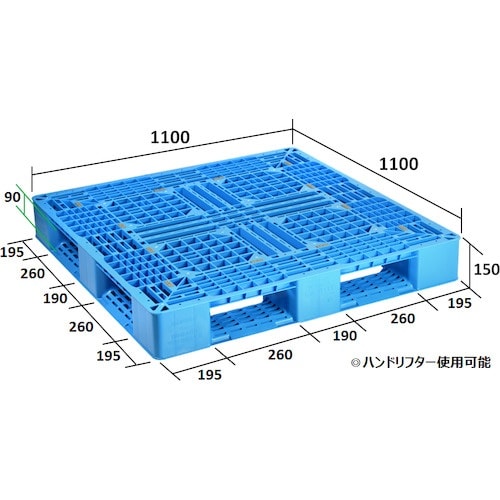 NPC プラスチックパレットLAー1111 片面四