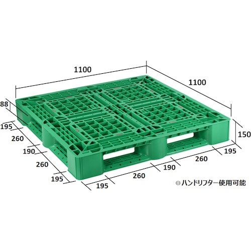 NPC プラスチックパレットSLA−1111 片面