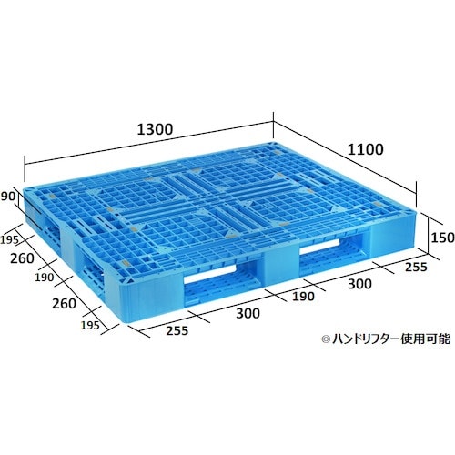 NPC プラスチックパレットLAー1311 片面四