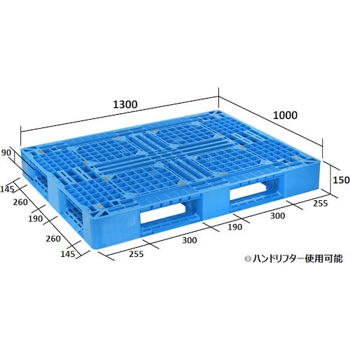 NPC プラスチックパレットLAー1310 片面四