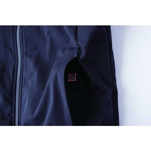 CHUSAN 電熱インナー半袖ジャケット クロ L