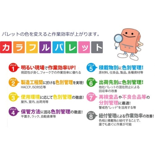 NPC プラスチックパレットSLA−1111 片面