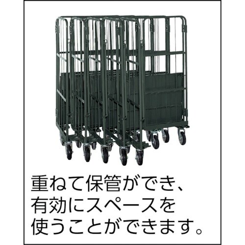 TRUSCO カゴ車 ハイテナー省音型 600X8