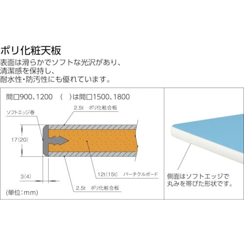 TRUSCO 軽荷重作業台(250kg)BE型 9